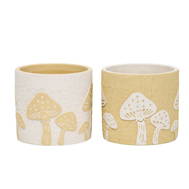 Mushroom Pot Planters - Set of 2
