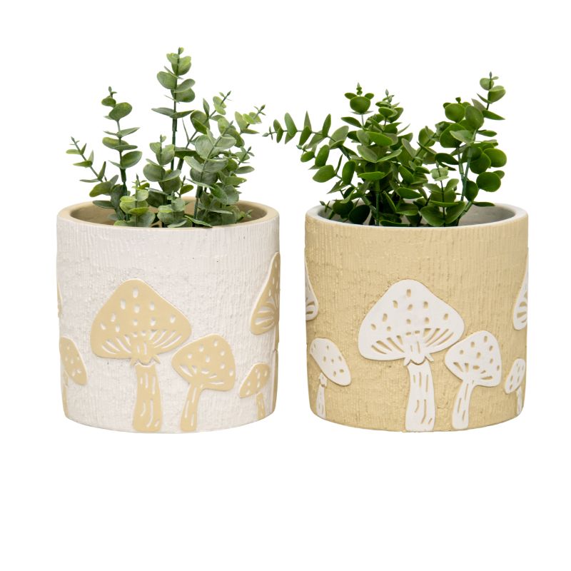 Mushroom Pot Planters - Set of 2