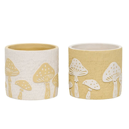 Mushroom Pot Planters - Set of 2