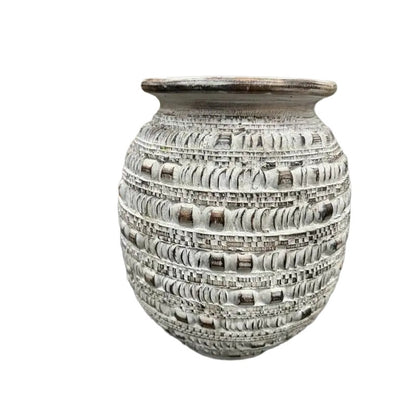Natural & Distressed Handcrafted Wooden Vase