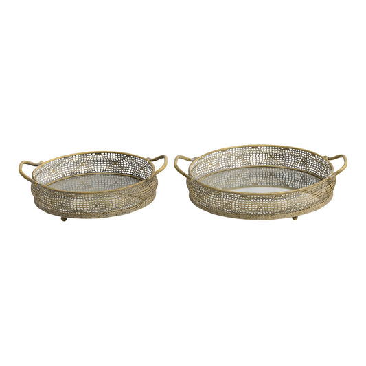 Nested Lustre Hive Mirrored Trays