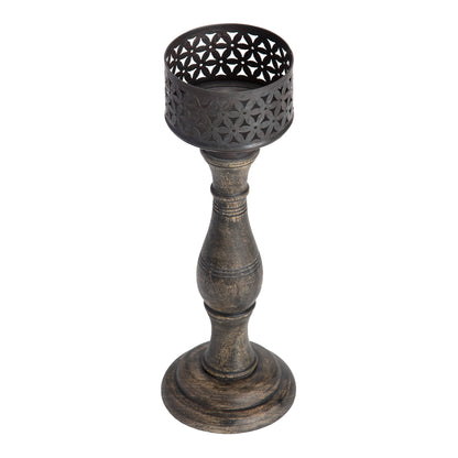 Ornate Hand Crafted Baroque Pillar Candle Holder
