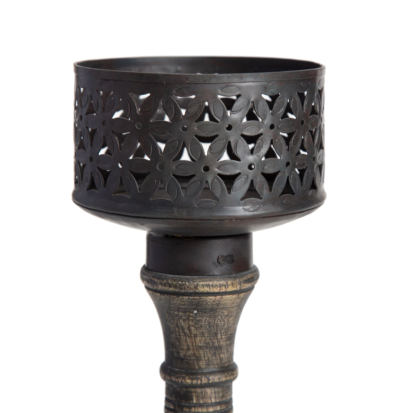 Ornate Hand Crafted Baroque Pillar Candle Holder