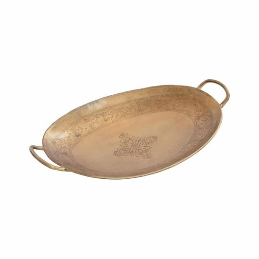 Oval Tray Handcrafted with Handles