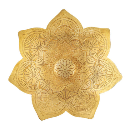 Pressed Handcrafted Metal Mandala Bowl