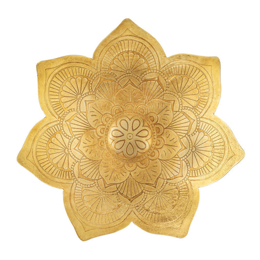 Pressed Handcrafted Metal Mandala Bowl