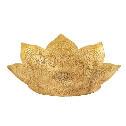 Pressed Handcrafted Metal Mandala Bowl
