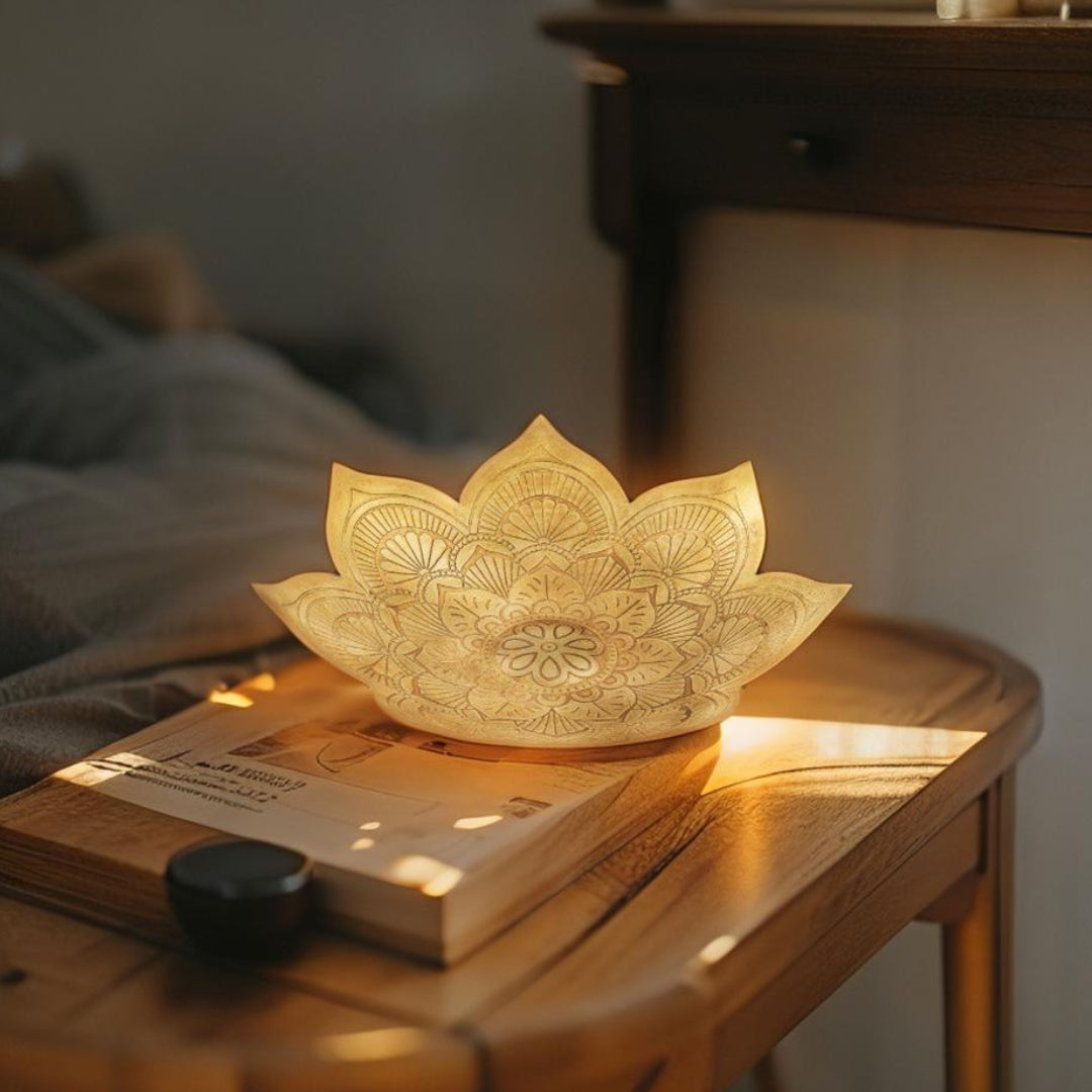 Pressed Handcrafted Metal Mandala Bowl