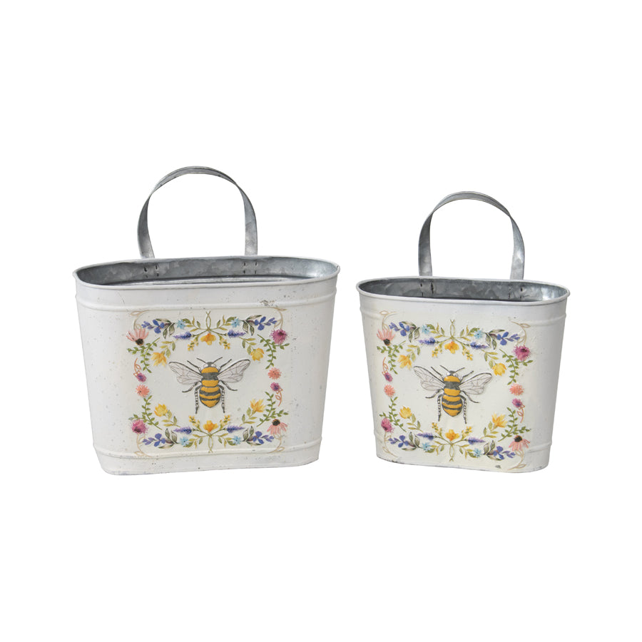 Queen Bee Oval Pot Planter 
