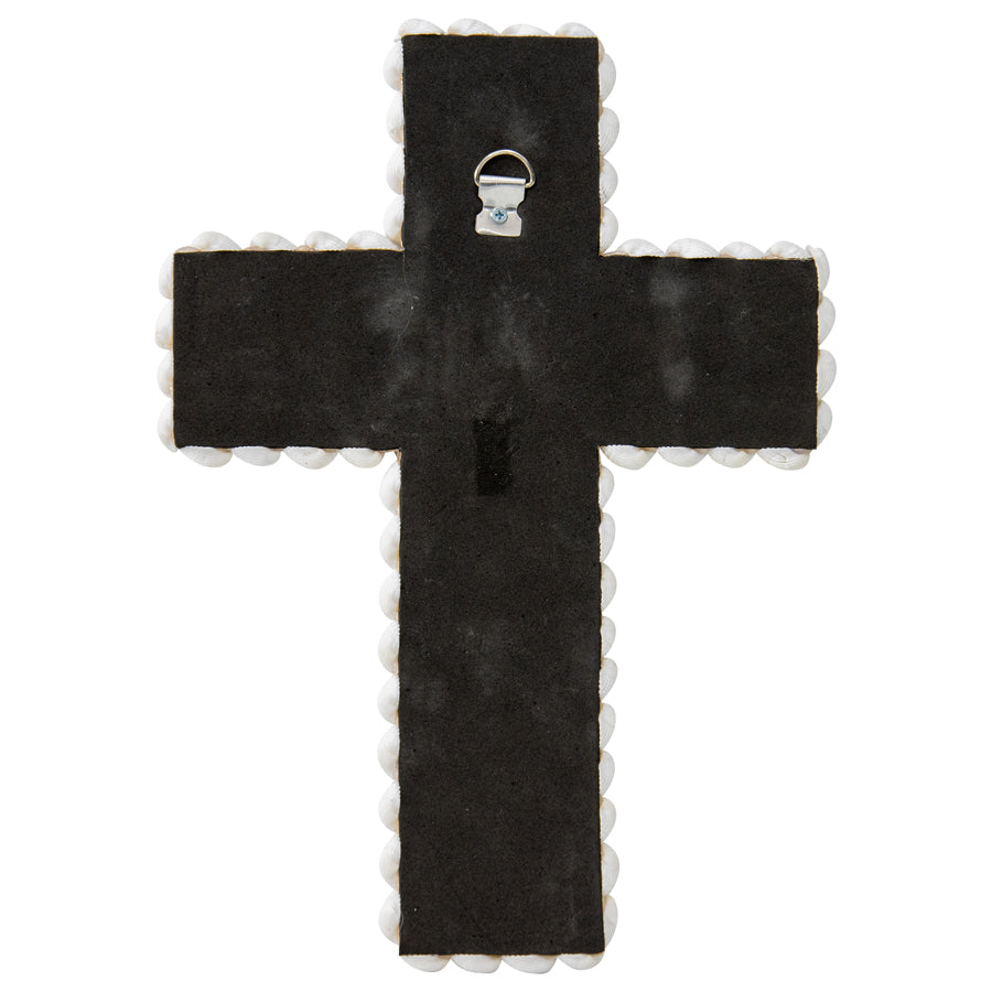Shell & Narrow Handmade Weave Cross Wall Art