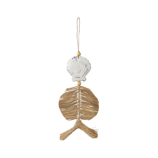Shell with Grass Handcrafted Wall Art