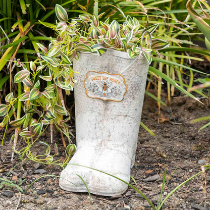 Sweet Bee Honey Gumboots Planter