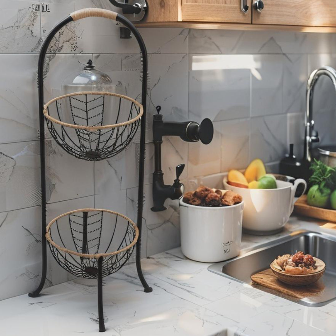 Tropea Arched 2-Tier Bowl Stand
