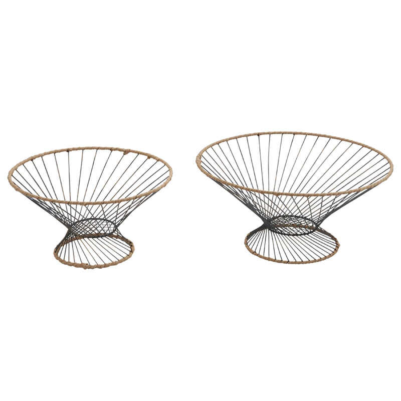 Tropea Nested Round Footed Bowls - Set of 2
