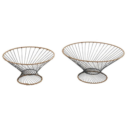 Tropea Nested Round Footed Bowls - Set of 2