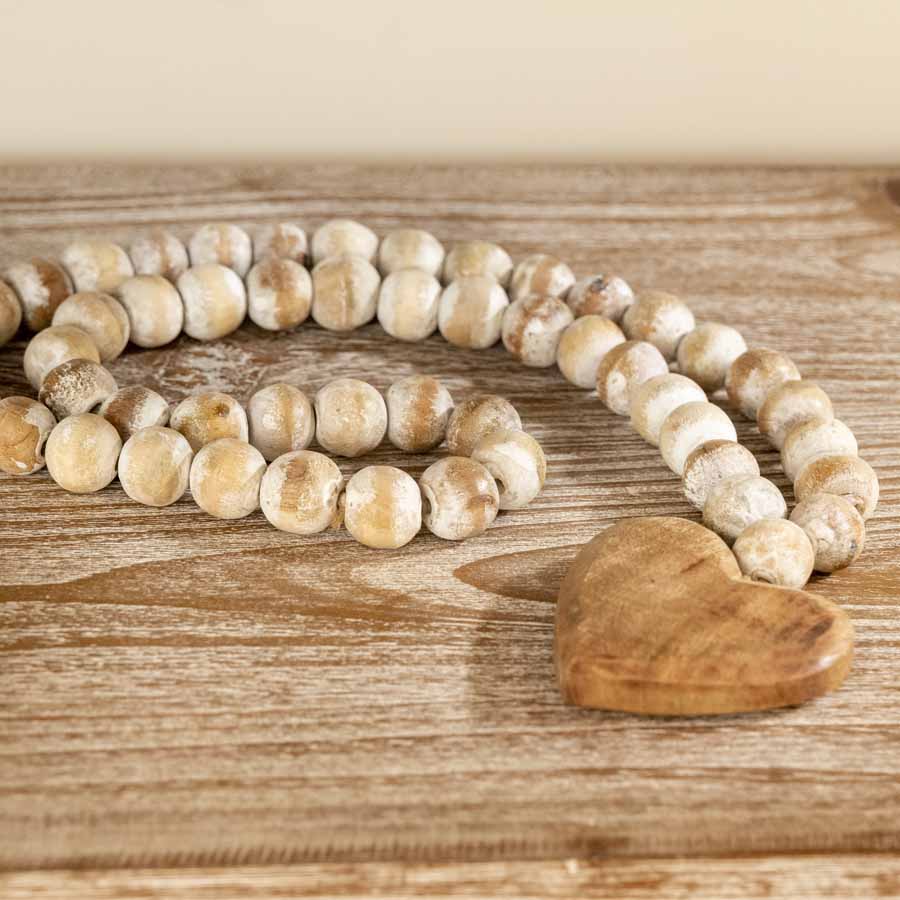 Twin Hearts Beaded Garland