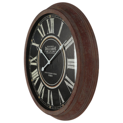 Vintage Delcampe Glass Front Wall Clock