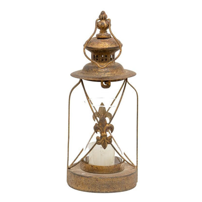 Vintage Lustre Lantern with Fleur