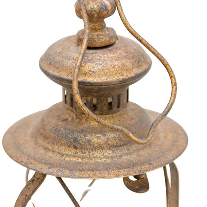 Vintage Lustre Lantern with Fleur