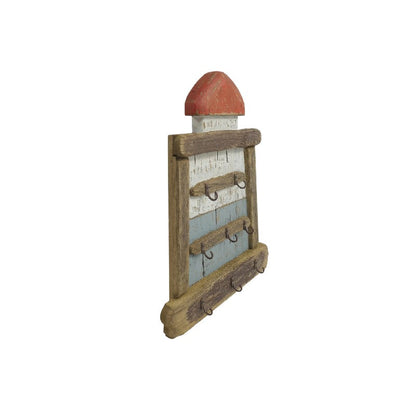 Wall Hanging Lighthouse handcrafted with 5 Hooks