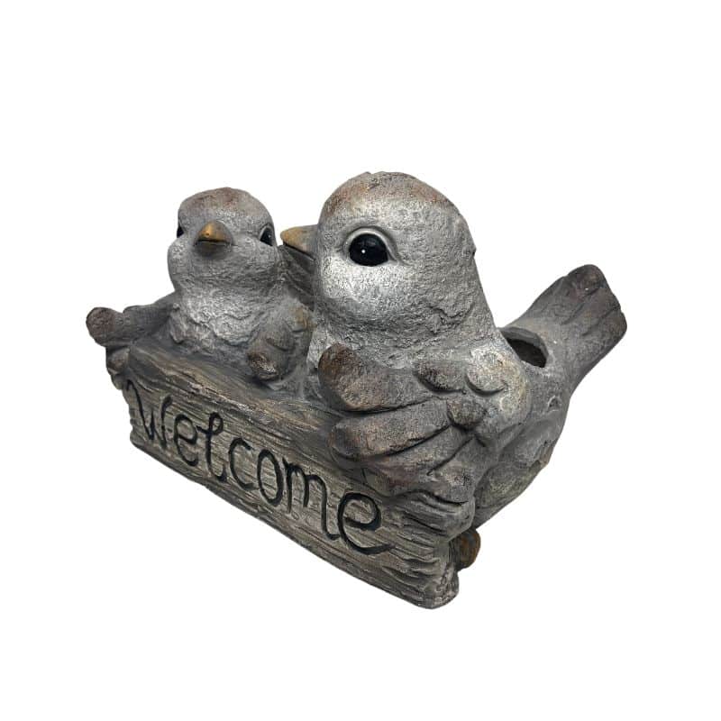 Welcome with 2 Birds Planter