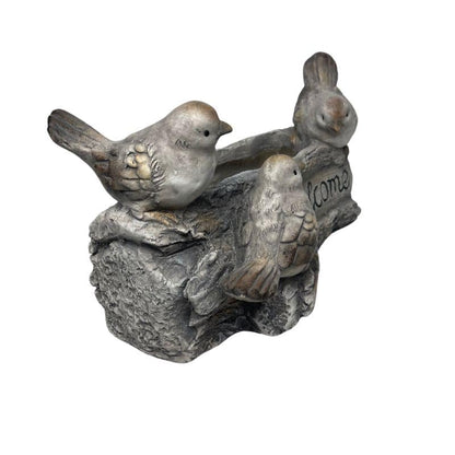 Welcome with 3 Birds Planter