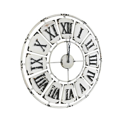 Antique Roman Numeral Round Wall Clock